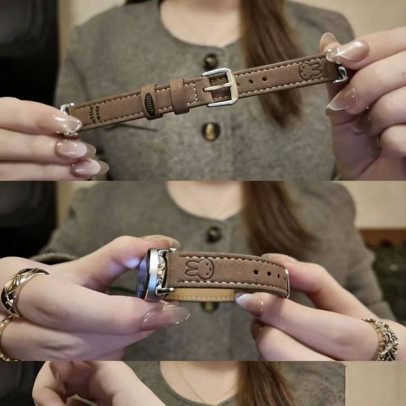 Correa de reloj de cuero de an - Suede Strap Watch reseña y precio