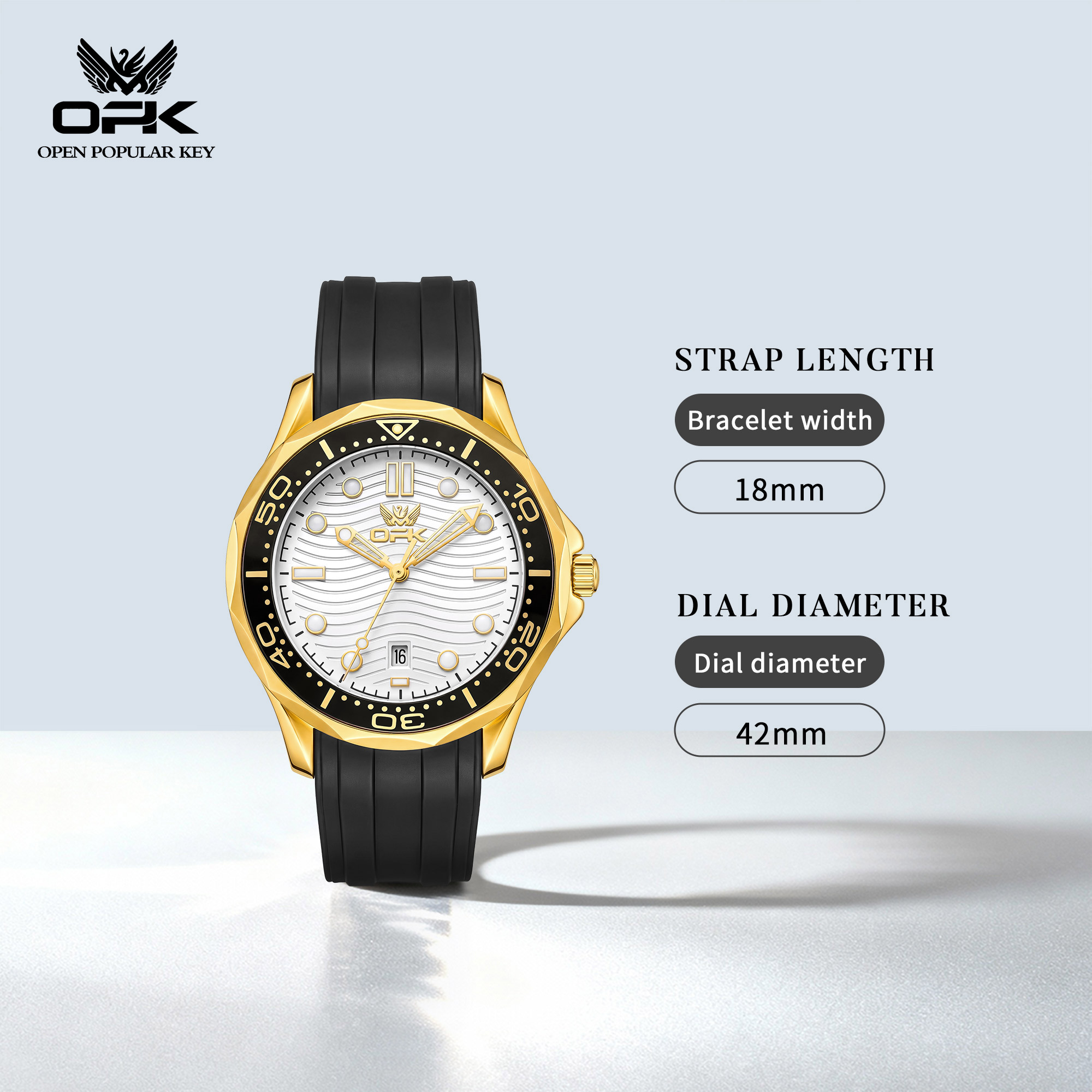 Reloj de Hombre OPK, Nuevo, de - Suede Strap Watch reseña y precio