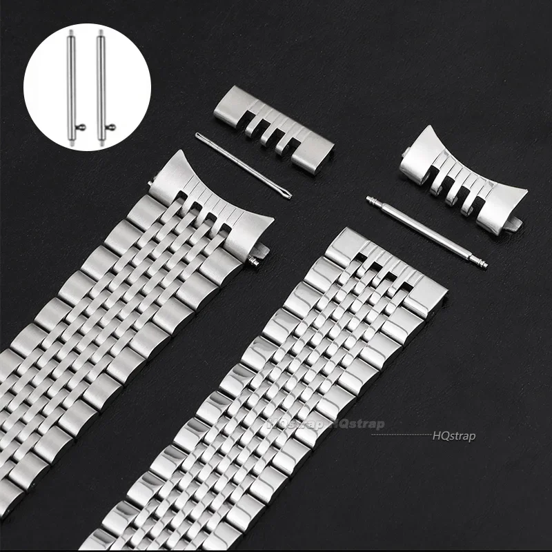 Correa de reloj de acero inoxi - Curved Spring Bar reseña y precio